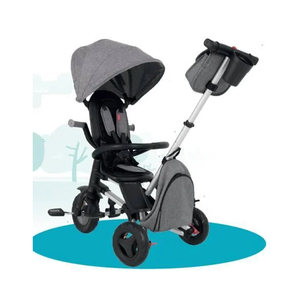 TRICYCLE NOVA GRIS AVEC 1 SET DE SACS