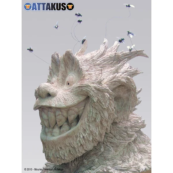 TROLLS DE TROY: TETRAM (EDITION "MARBRE") - buste en résine 88 cm