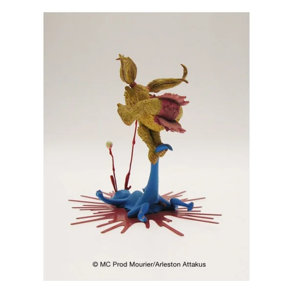 TROLLS DE TROY: TYNETH ECRASE UN SCHFOUMPF - statuette résine 12 cm