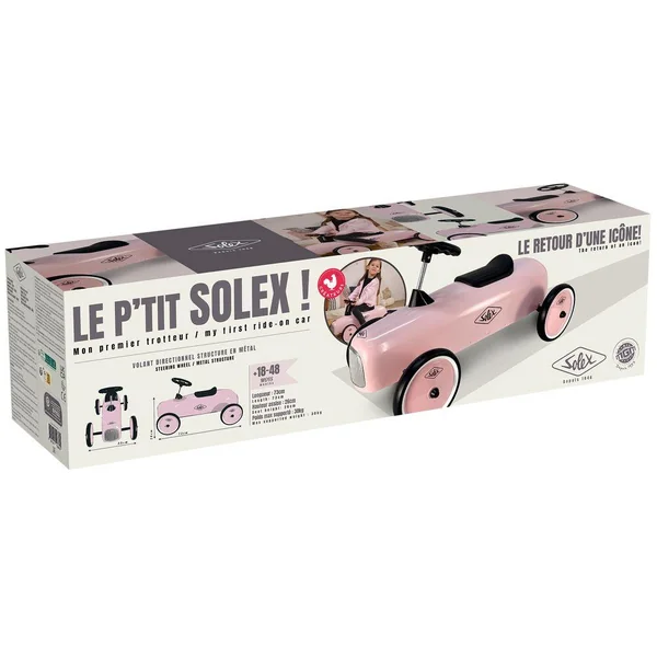 TROTTEUR SOLEX METAL 73CM ROSE VINTAGE