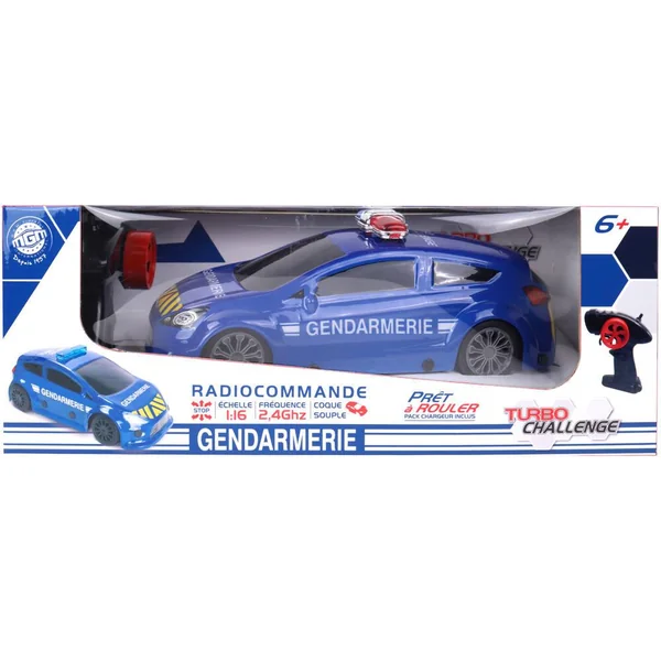 TURBO CHALLENGE - 1:16 VOITURE RADIOCOMMANDEE GENDARMERIE