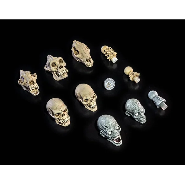 Undead Heads Pack accessoires pour figurines Mythic Legions All Stars 6 Four Horsemen