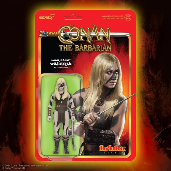 Valeria War Paint figurine Conan le Barbare ReAction Super7 10 cm