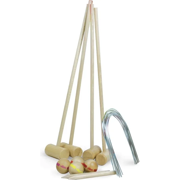 Vilac Croquet pour 4 joueurs avec sac