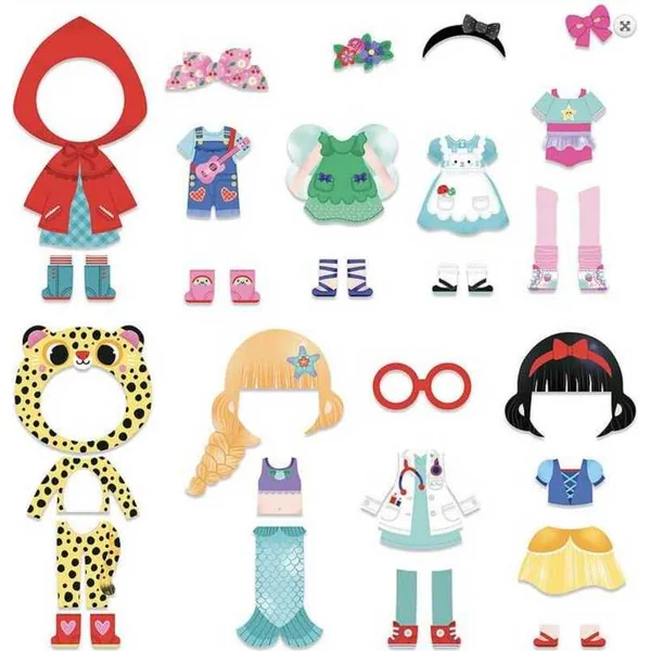 Vilac Puzzle magnétique à habiller designer Mia