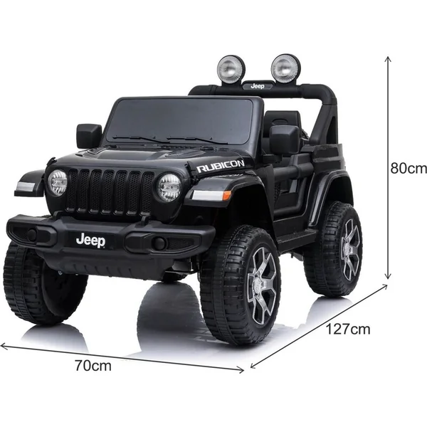 Voiture électrique JEEP Wrangler, Monoplace, noire