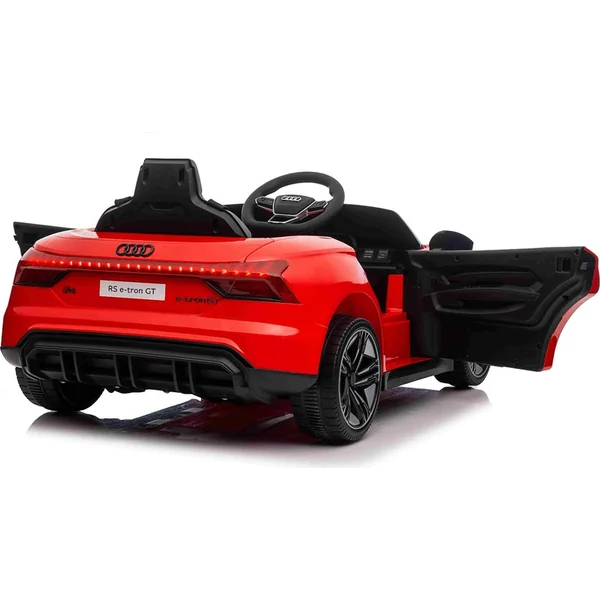 Voiture électrique pour enfants Audi RS E-tron GT 12V, rouge, siège large une place, 2,4 GHz di