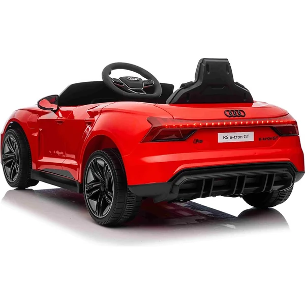 Voiture électrique pour enfants Audi RS E-tron GT 12V, rouge, siège large une place, 2,4 GHz di