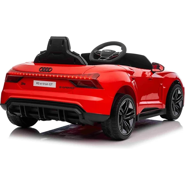 Voiture électrique pour enfants Audi RS E-tron GT 12V, rouge, siège large une place, 2,4 GHz di