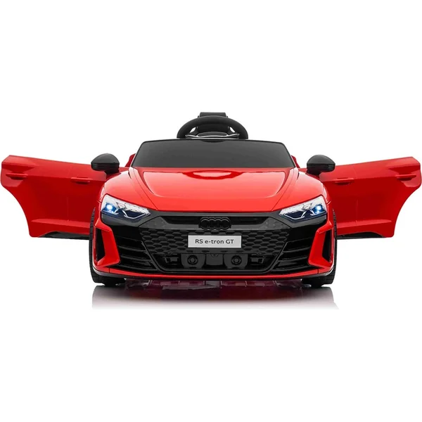 Voiture électrique pour enfants Audi RS E-tron GT 12V, rouge, siège large une place, 2,4 GHz di