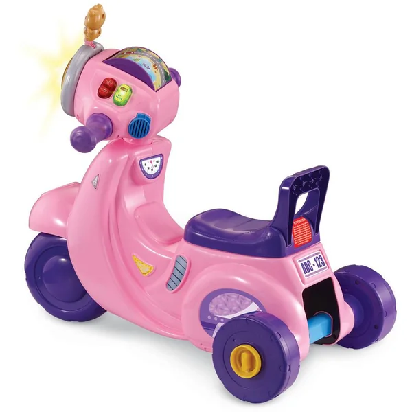 VTECH BABY - PORTEUR SCOOTER INTERACTIF 3 EN 1 ROSE