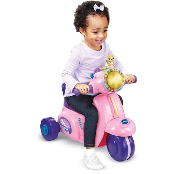 VTECH BABY - PORTEUR SCOOTER INTERACTIF 3 EN 1 ROSE