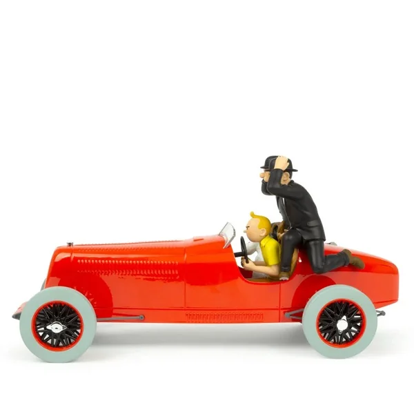 Véhicule de collection 1:12 Tintin Le bolide rouge "Les cigares du pharaon" Tintinimaginatio 2023 (44504)