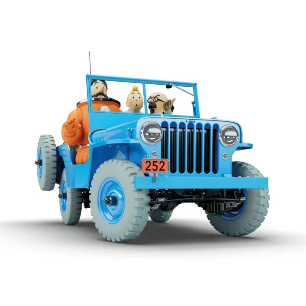 Véhicule de collection 1:8 Tintin La Jeep Bleue "Objectif Lune" Tintinimaginatio 2025 (44300)