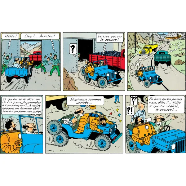 Véhicule de collection 1:8 Tintin La Jeep Bleue "Objectif Lune" Tintinimaginatio 2025 (44300)