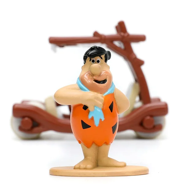 Véhicule miniature 1:32 Les Pierrafeu / The Flintstones: The Flintmobile with Fred Flintsone, Jada Toys (33382br)