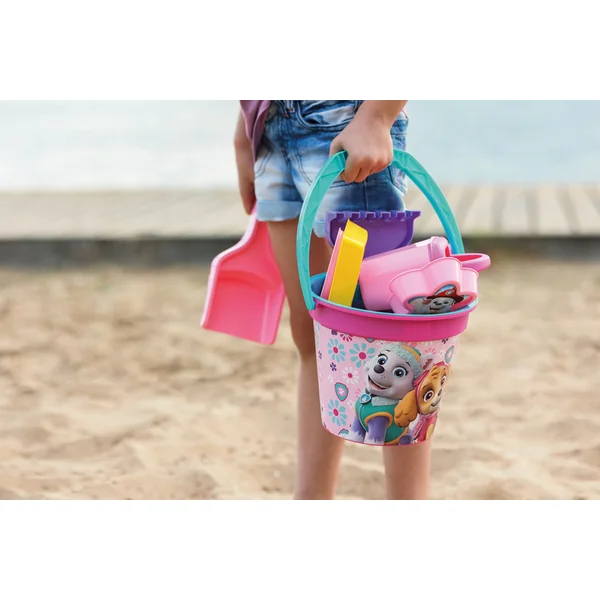 Wader Ensemble de sable 9 pcs - Pat' Patrouille - rose