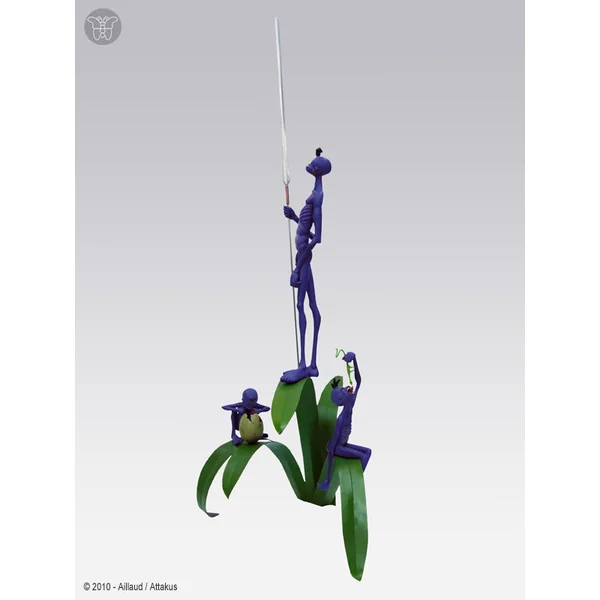 WEED TRIBE - statuette résine & métal 100 cm