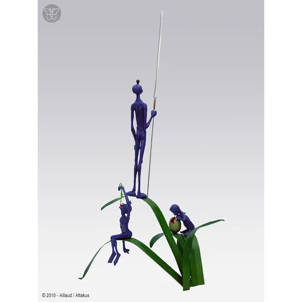 WEED TRIBE - statuette résine & métal 100 cm