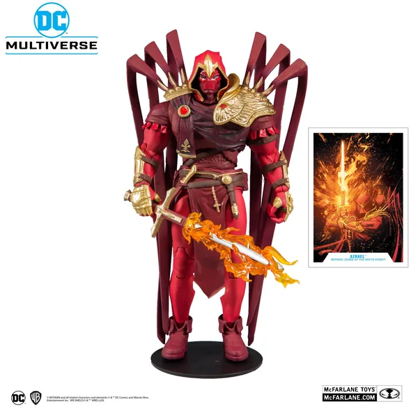 WHITE KNIGHT AZRAEL FIGURINE DC MULTIVERSE McFARLANE TOYS 18 CM