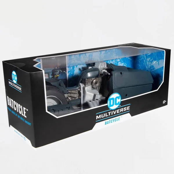 White Knight Batcycle vehicule PVC Batman DC Multiverse McFarlane Toys