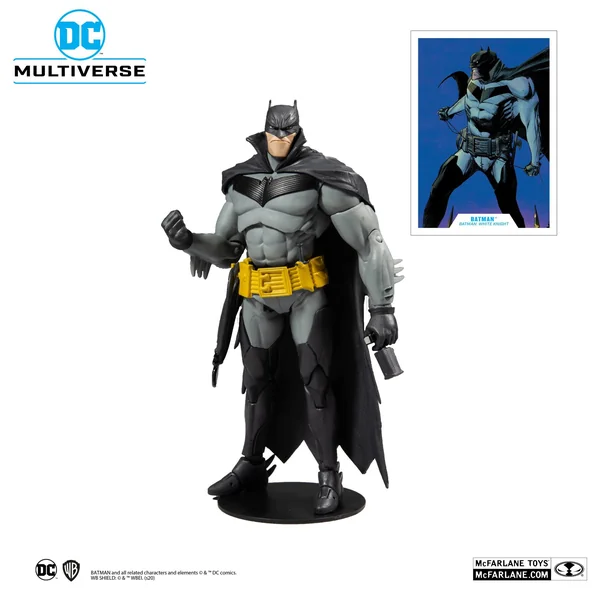 WHITE KNIGHT BATMAN FIGURINE DC MULTIVERSE McFARLANE TOYS 18 CM