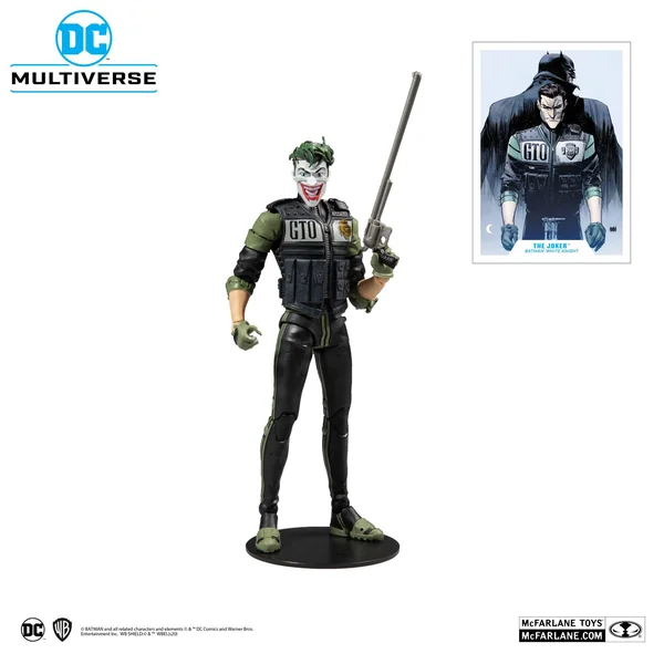 WHITE KNIGHT JOKER FIGURINE DC MULTIVERSE McFARLANE TOYS 18 CM
