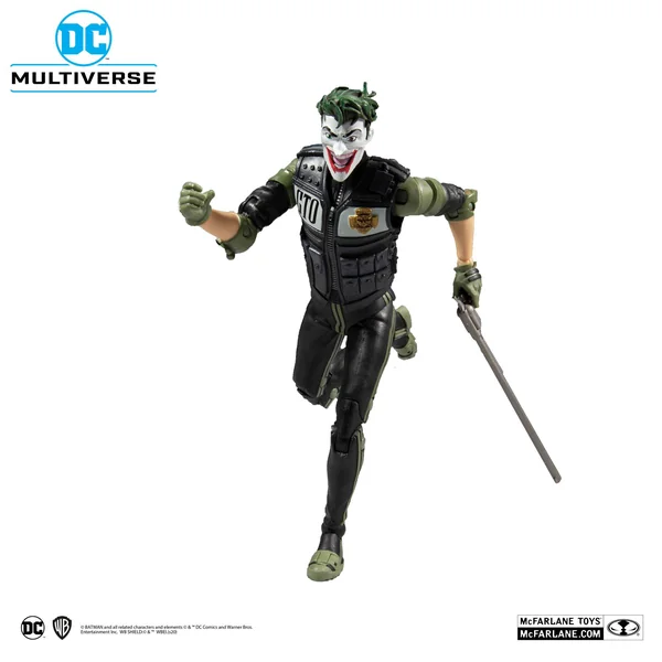 WHITE KNIGHT JOKER FIGURINE DC MULTIVERSE McFARLANE TOYS 18 CM