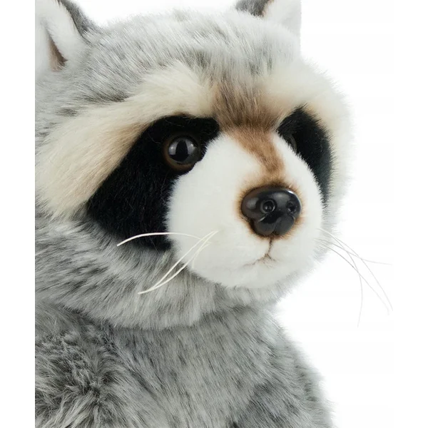 WILD LIFE Raton laveur jouet en peluche réaliste 28cm