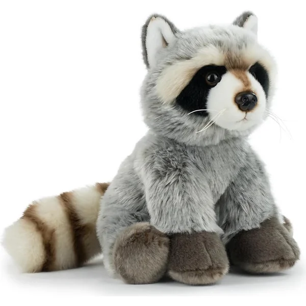 WILD LIFE Raton laveur jouet en peluche réaliste 28cm