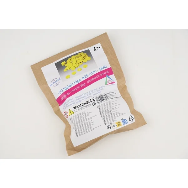 Wissner Jetons jaunes 100 pcs