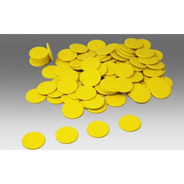 Wissner Jetons jaunes 100 pcs