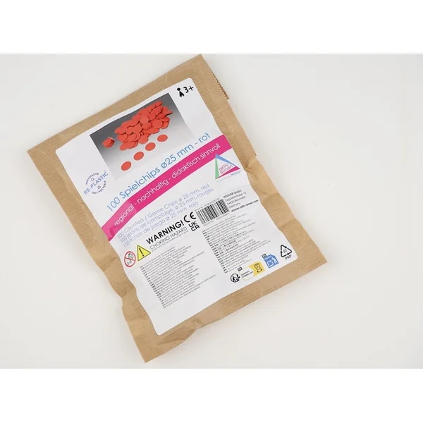 Wissner Jetons rouges 100 pcs