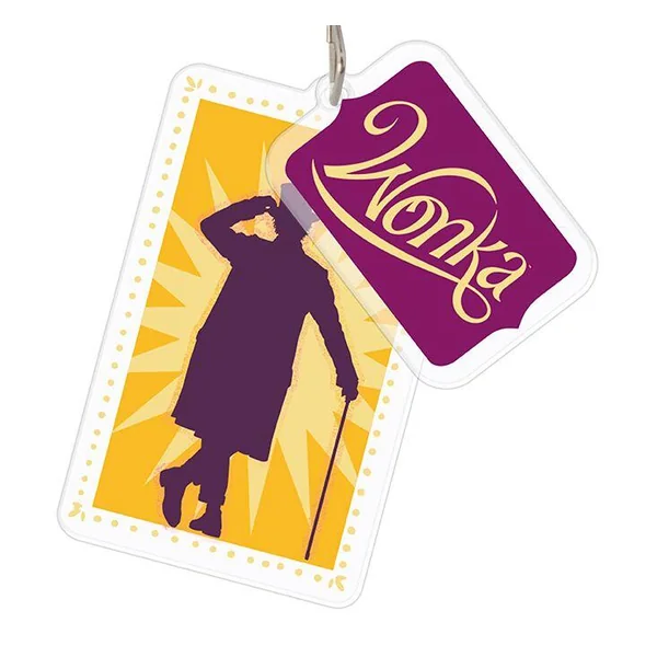 WONKA - PORTE-CLES ACRYL® - WILLY WONKA X4*