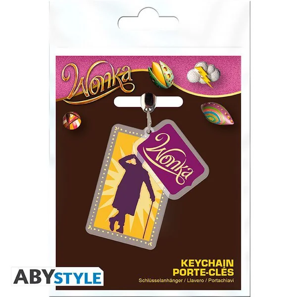 WONKA - PORTE-CLES ACRYL® - WILLY WONKA X4*
