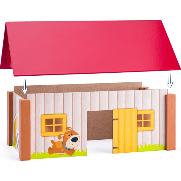 Woody Ferme avec trois bâtiments et base