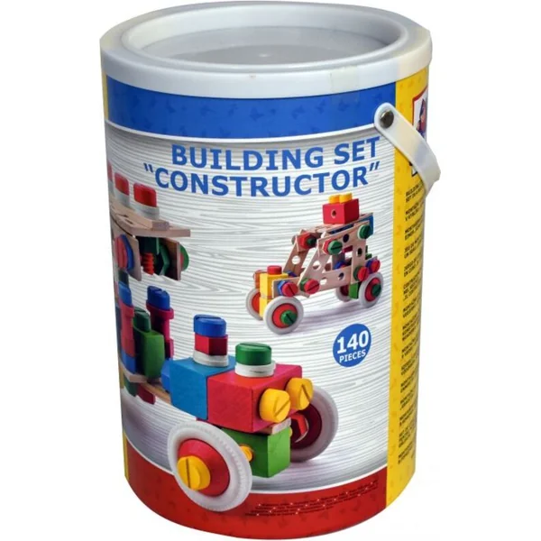 Woody Kit de construction en seau 140 pcs