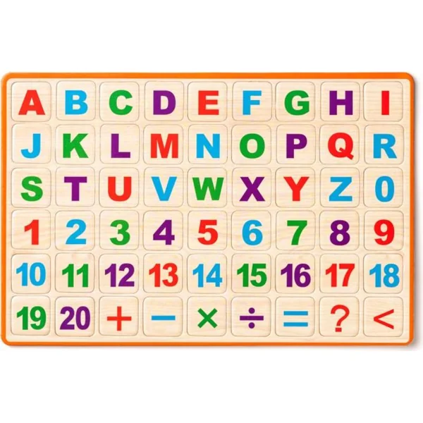 Woody Tableau magnétique avec ABC pour table