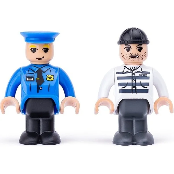 Woody Voitures pour circuit - Police, 4 pièces