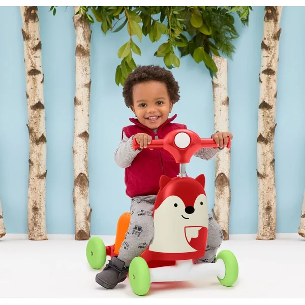 Zoo trotteur 3 en 1 Ride-On Renard 12m+ jusqu'à 20kg