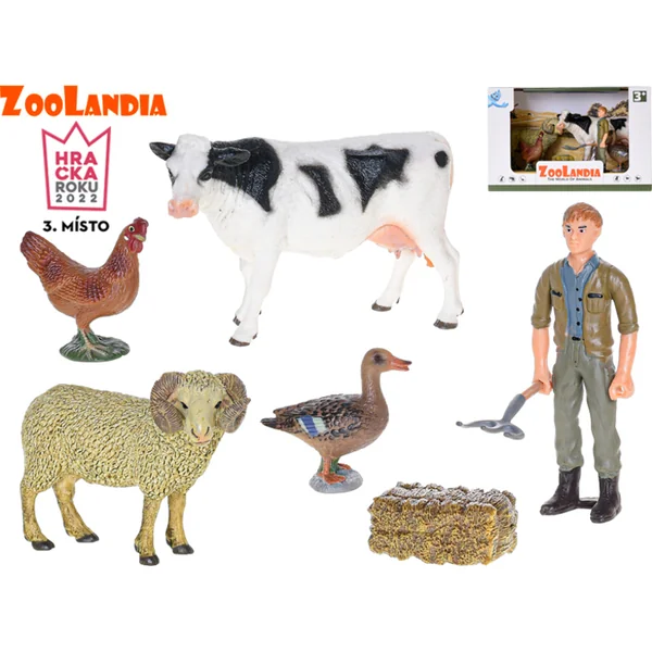 Zoolandia vache avec un bélier et des accessoires