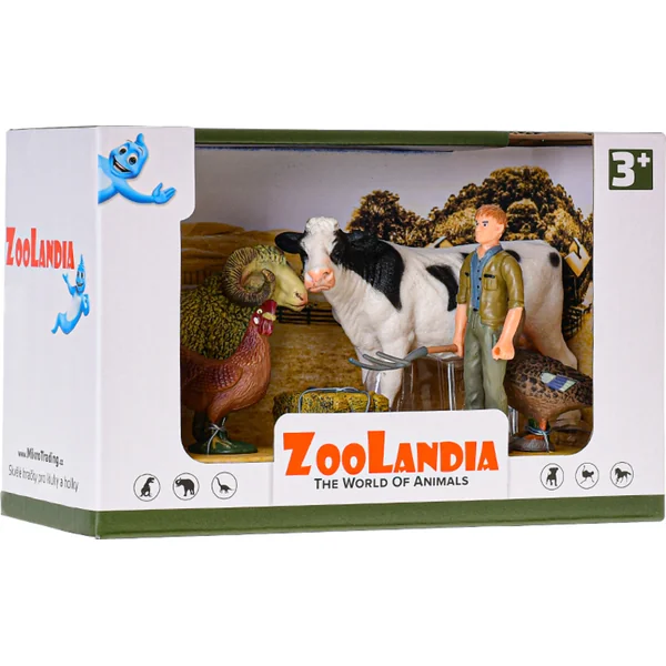 Zoolandia vache avec un bélier et des accessoires