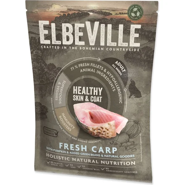Échantillon ELBEVILLE Adult All Breeds Fresh Carp Healthy Skin & Coat 100g